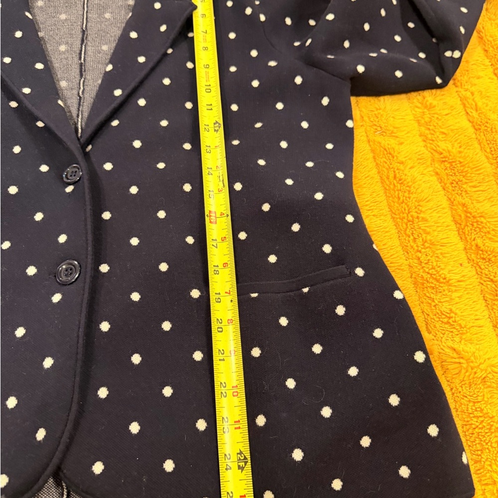 Navy Polka Dot Women's Blazer - Picture 7 of 9